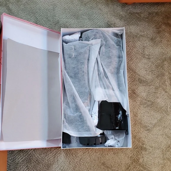 Jeffrey Campbell Mythic Patent Knee High Boots - Picture 5 of 8